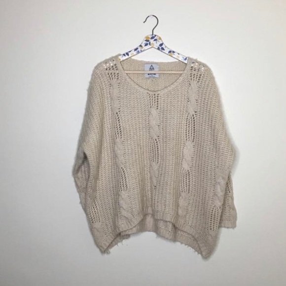 Unif x Urban Outfitters Knit Cream Sweater - Picture 2 of 5
